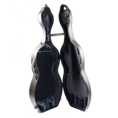 Estuche de cello Bam Hightech Shamrock con ruedas 1003XLW 4/4 Black Negro