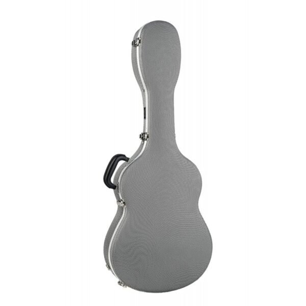 Estuche guitarra clásica ABS Rapsody Armonia Silver Plateado