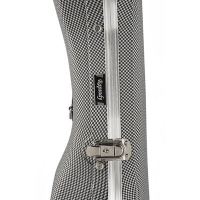 Estuche guitarra clásica ABS Rapsody Armonia Textured 3D silver Plateado 3D rugoso