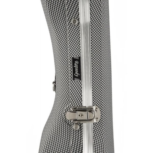 Estuche guitarra clásica ABS Rapsody Armonia Silver Plateado