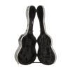 Estuche guitarra clásica ABS Rapsody Armonia Silver Plateado