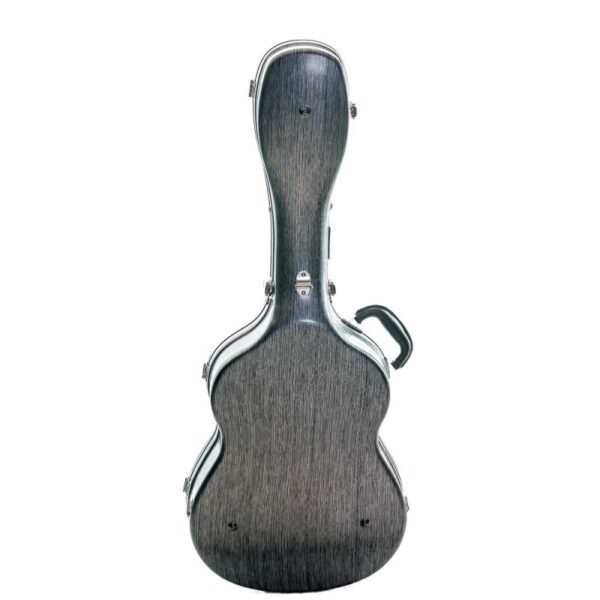 Estuche guitarra clásica ABS Rapsody Armonia Silver Plateado