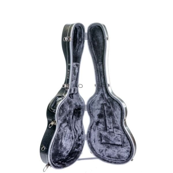 Estuche guitarra clásica ABS Rapsody Armonia Silver Plateado