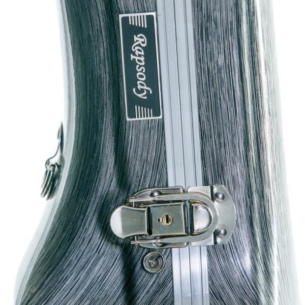 Estuche guitarra clásica ABS Rapsody Armonia Silver Plateado