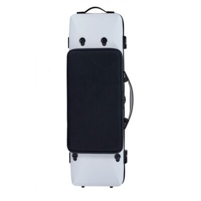 Estuche de violín Bam  Hightech Ice Suprême Hightech rectangular ICE2018XLW 4/4 White/black Blanco/Negro