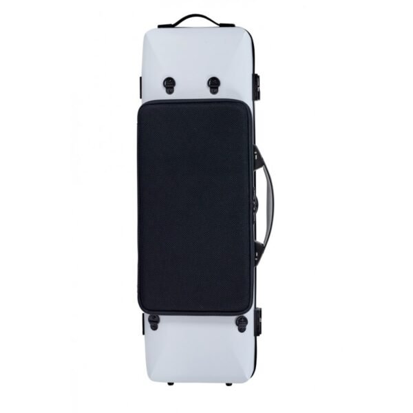Estuche de violín Bam  Hightech Ice Suprême Hightech rectangular ICE2018XLW 4/4 White/black Blanco/Negro