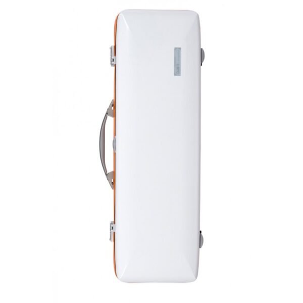 Estuche de violín Bam  Hightech Ice Suprême Hightech rectangular ICE2018XLW 4/4 White/orange Blanco/Naranja