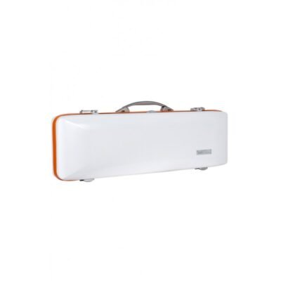 Estuche de violín Bam  Hightech Ice Suprême Hightech rectangular ICE2018XLW 4/4 White/orange Blanco/Naranja