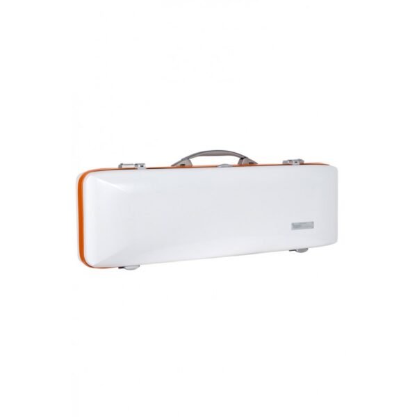 Estuche de violín Bam  Hightech Ice Suprême Hightech rectangular ICE2018XLW 4/4 White/orange Blanco/Naranja