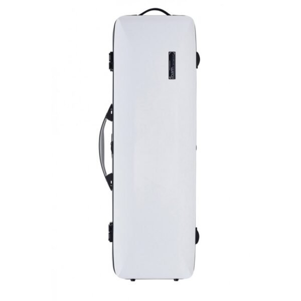 Estuche de violín Bam  Hightech Ice Suprême Hightech rectangular ICE2018XLW 4/4 White/black Blanco/Negro