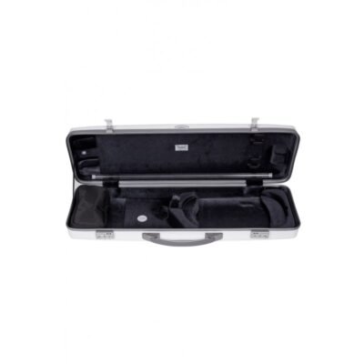 Estuche de violín Bam  Hightech Ice Suprême Hightech rectangular ICE2018XLW 4/4 White/silver Blanco/Plata