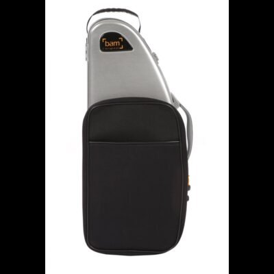 Estuche de saxo alto Bam La Défense Hightech con bolsa DEF4101XLP Brushed aluminum Aluminio cepillado