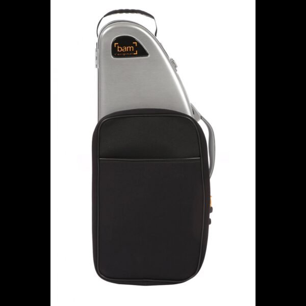 Estuche de saxo alto Bam La Défense Hightech con bolsa DEF4101XLP Brushed aluminum Aluminio cepillado