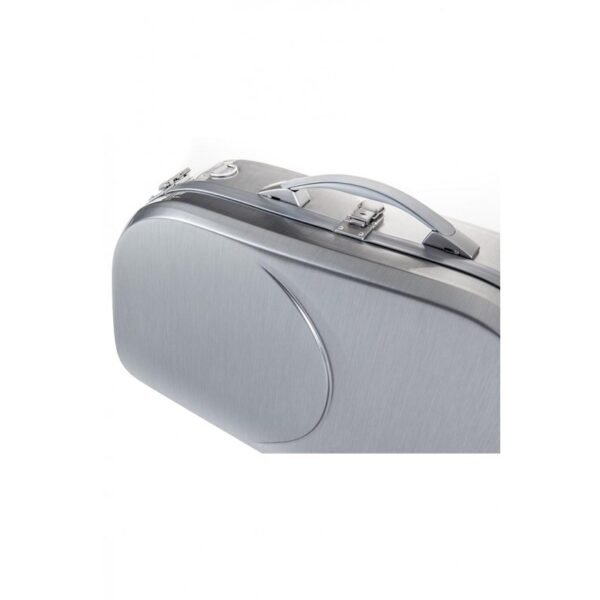 Estuche de trompa Bam La Défense Hightech ajustable DEF6002XL Brushed aluminum Aluminio cepillado