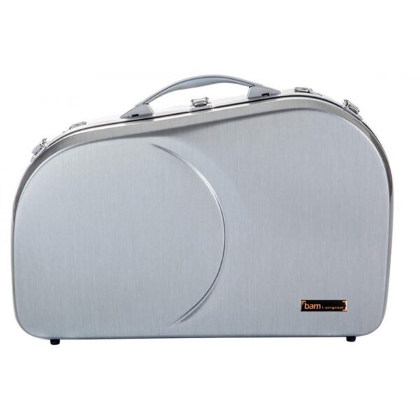 Estuche de trompa Bam La Défense Hightech ajustable DEF6002XL Brushed aluminum Aluminio cepillado