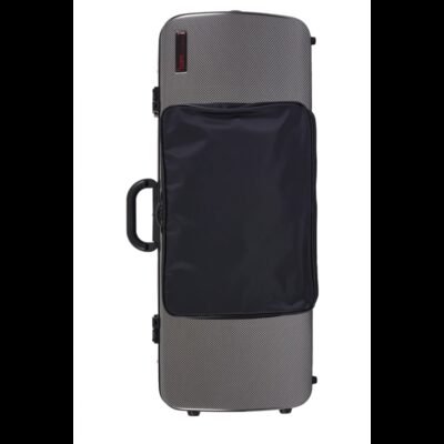 Estuche de viola Bam Hightech rectangular con bolsa 2202XL Silver carbon