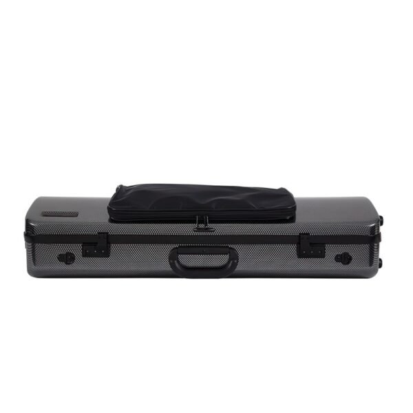 Estuche de viola Bam Hightech rectangular con bolsa 2202XL Silver carbon