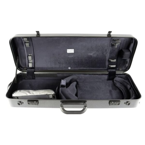 Estuche de viola Bam Hightech compacto sin bolsa 5201XL Silver carbon