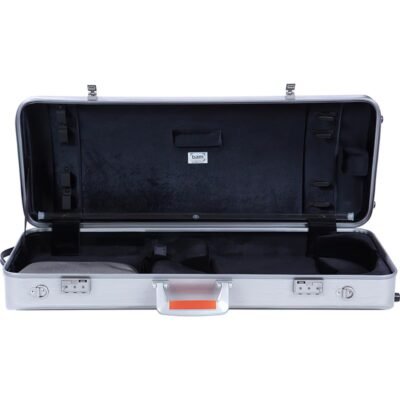 Estuche de viola Bam La Défense Hightech rectangular DEF2201XL Brushed aluminum Aluminio cepillado