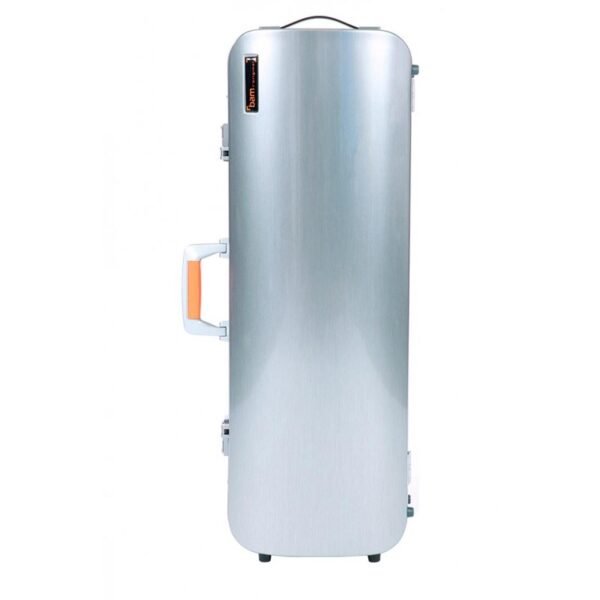 Estuche de viola Bam La Défense Hightech rectangular compacto DEF5201XL Brushed aluminum Aluminio cepillado