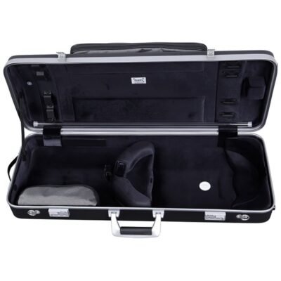 Estuche de viola Bam Panther Hightech rectangular con bolsa PANT2202XL Black Negro