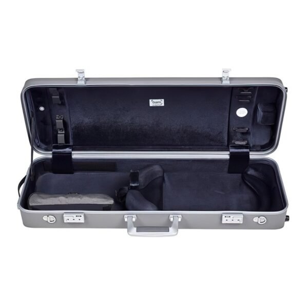 Estuche de viola Bam Panther Hightech rectangular compacto PANT5201XL Gray Gris
