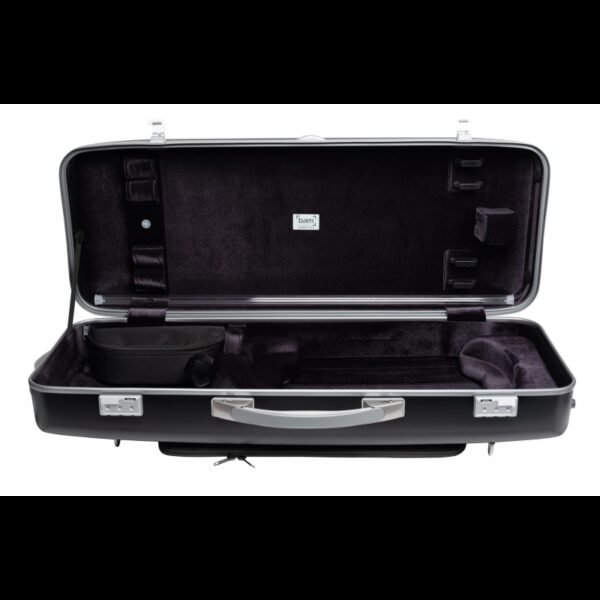 Estuche de viola Bam Suprême Hightech rectangular SUP5301XL Black/black Negro/Negro