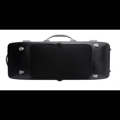 Estuche de viola Bam Suprême Hightech rectangular SUP5301XL Black/silver Negro/Plata