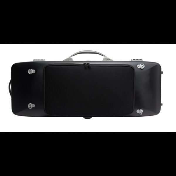 Estuche de viola Bam Suprême Hightech rectangular SUP5301XL Black/silver Negro/Plata