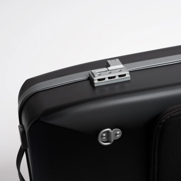 Estuche de viola Bam Suprême Hightech rectangular SUP5301XL Black/silver Negro/Plata