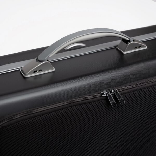 Estuche de viola Bam Suprême Hightech rectangular SUP5301XL Black/silver Negro/Plata