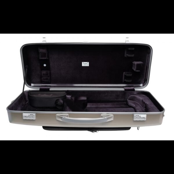 Estuche de viola Bam Suprême Hightech rectangular SUP5301XL Champagne/silver Champagne/Plata