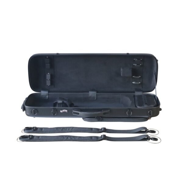 Estuche-violin-Artist-Dynamic-policarbonato-rectangular-con-bolsa-partituras Estuche violín Artist Dynamic policarbonato rectangular con bolsa partituras 4/4 Black Negro