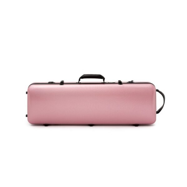 Estuche violín Artist Dynamic policarbonato rectangular con bolsa partituras 4/4 Pink Rosa