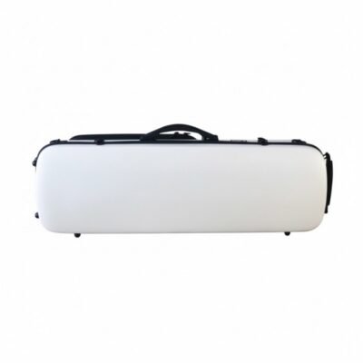 Estuche violín Artist Dynamic policarbonato rectangular con bolsa partituras 4/4 White Blanco