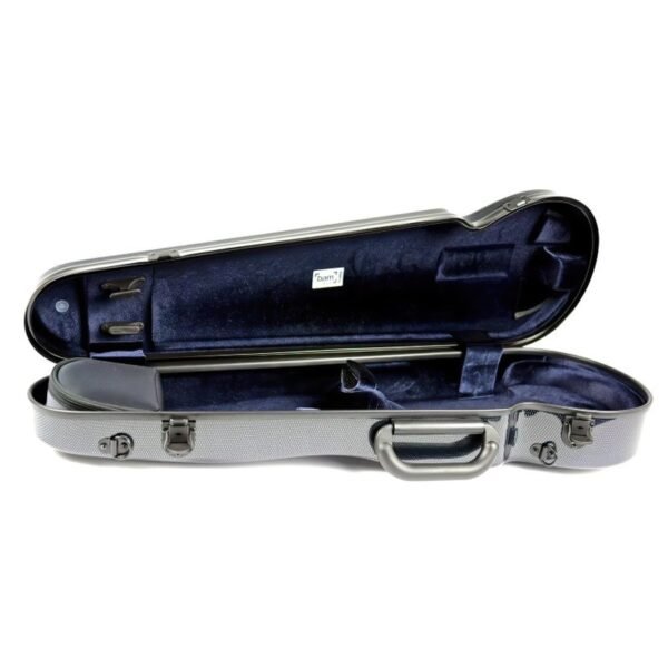 Estuche de violín Bam Hightech forma 2002XL 4/4 Silver carbon