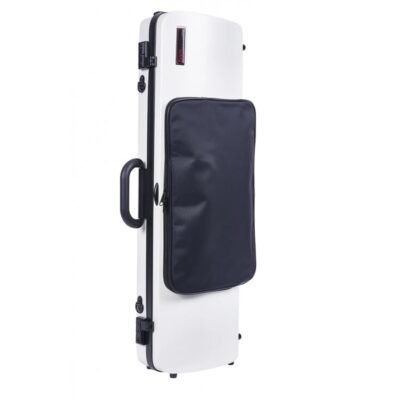 Estuche de violín Bam rectangular Hightech con bolsa 2011XL 4/4 White Blanco
