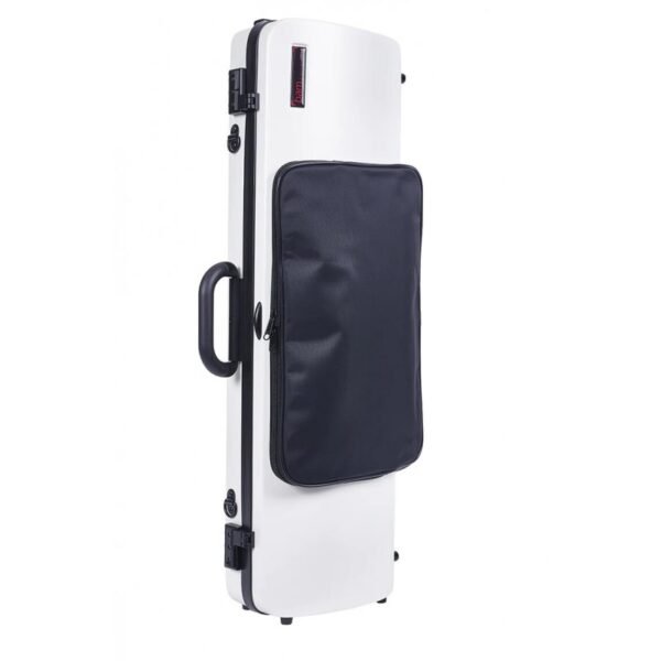 Estuche de violín Bam rectangular Hightech con bolsa 2011XL 4/4 White Blanco