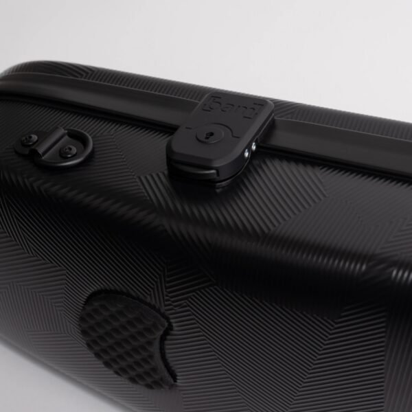 Estuche de violín Bam Shadow Hightech forma SHA2002XLN Black Negro