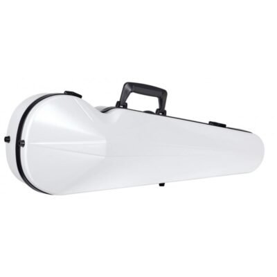 Estuche de violín Bam Ice Suprême Hightech forma SUP2002XL 4/4 White/black Blanco/Negro
