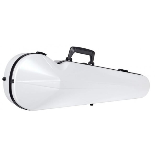 Estuche de violín Bam Ice Suprême Hightech forma SUP2002XL 4/4 White/black Blanco/Negro