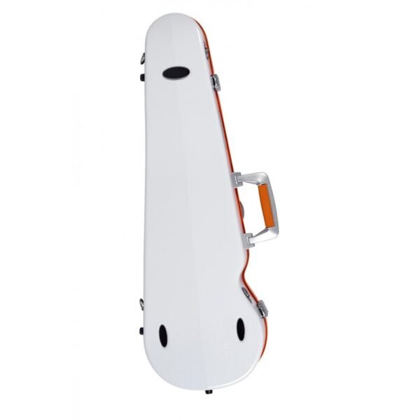 Estuche de violín Bam Ice Suprême Hightech forma SUP2002XL 4/4 White/orange Blanco/Naranja