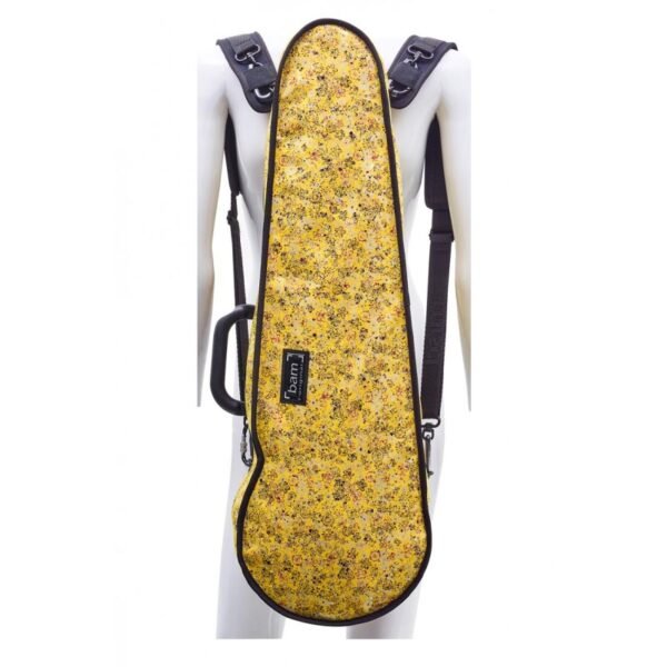 Funda violín Bam Hoody Flower para modelo Hightech forma HO2002XLF 4/4 Yellow Amarillo