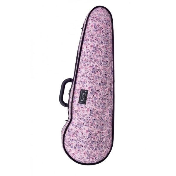 Funda violín Bam Hoody Flower para modelo Hightech forma HO2002XLF 4/4 Pink Rosa