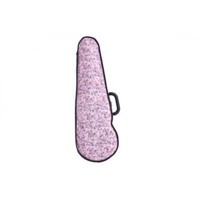 Funda violín Bam Hoody Flower para modelo Hightech forma HO2002XLF 4/4 Pink Rosa