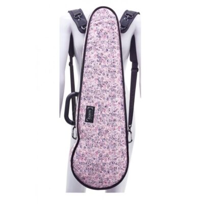 Funda violín Bam Hoody Flower para modelo Hightech forma HO2002XLF 4/4 Pink Rosa