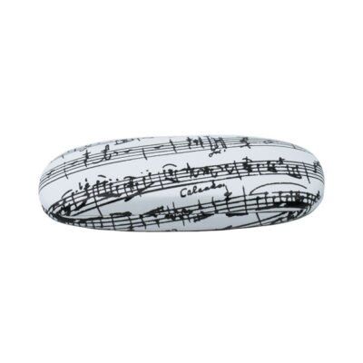 GL01 Estuche para gafas blanco partitura