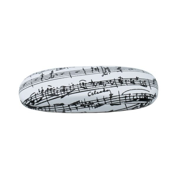 GL01 Estuche para gafas blanco partitura