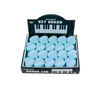 Gomas corazón x 40 unidades Sky blue Azul cielo