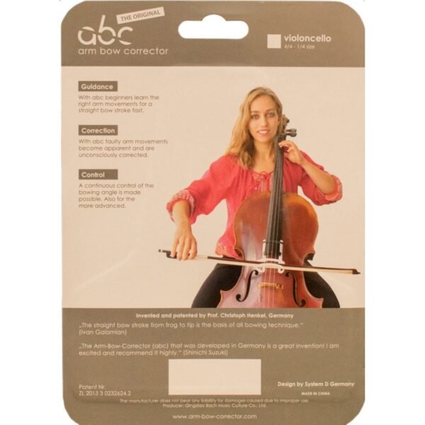 Guia-para-arco-ABC-corrector-violin-44-12-viola-14-12-cello-116-blanco Guía para arco ABC corrector violín 4/4-1/2, viola 14""-12"", cello 1/16 blanco